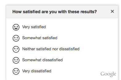 satisfaction google